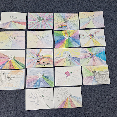 Gemeinschaftsarbeit der 4. Klasse der Grundschule Aham